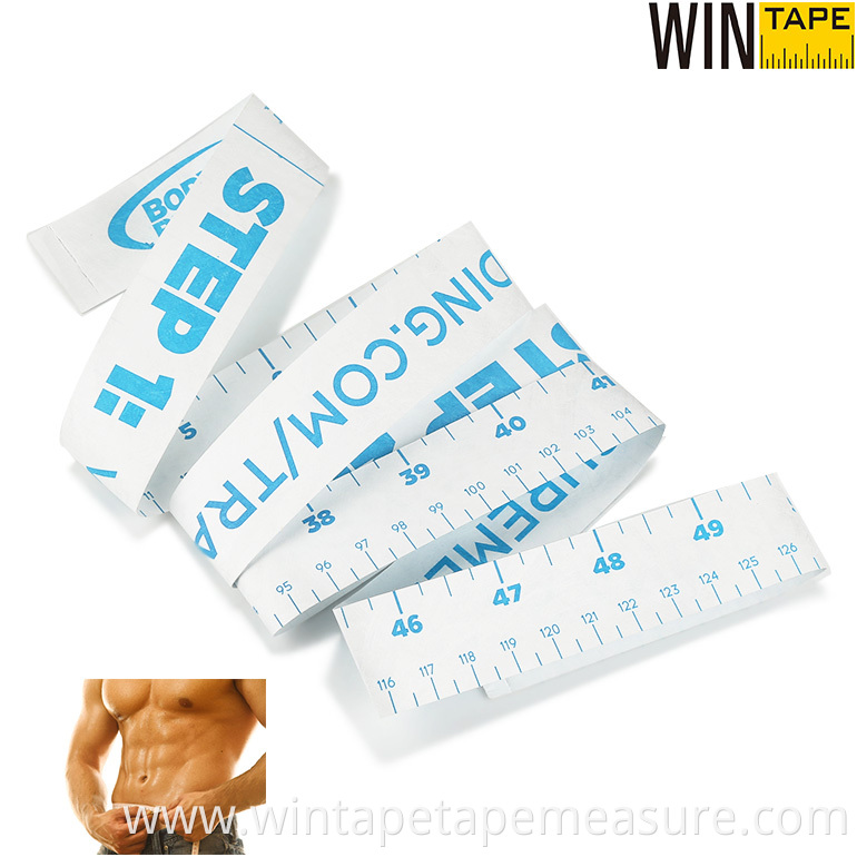 Body Fitness Medical Disposable Water Proof Paper Tape Measure